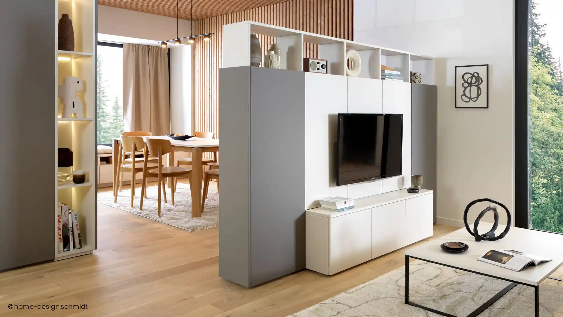 simple main hall modern tv unit design